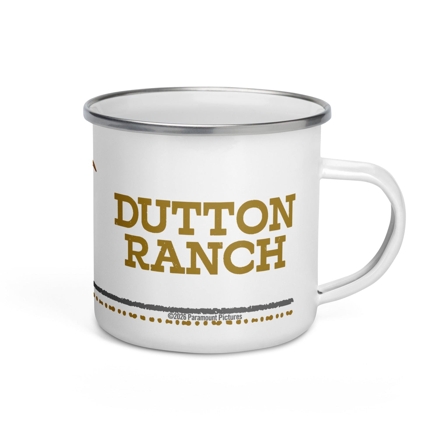 Dutton Ranch Enamel Mug Steer Logo - Paramount Shop