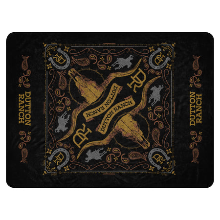 Dutton Ranch Sherpa Blanket Logo - Paramount Shop