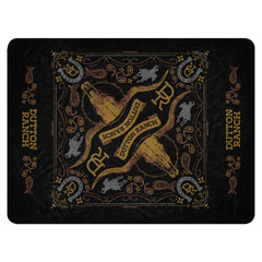 Dutton Ranch Sherpa Blanket Logo - 60x80"