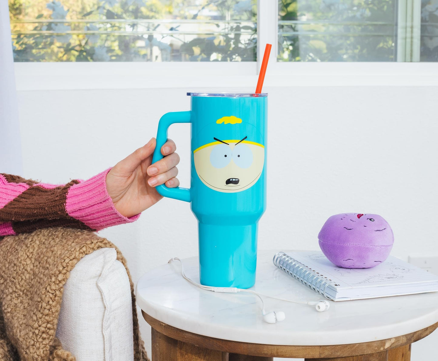 Cartman South Park 40oz tumbler side view