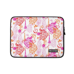 Emily in Paris City Laptop Sleeve - White / 13 in