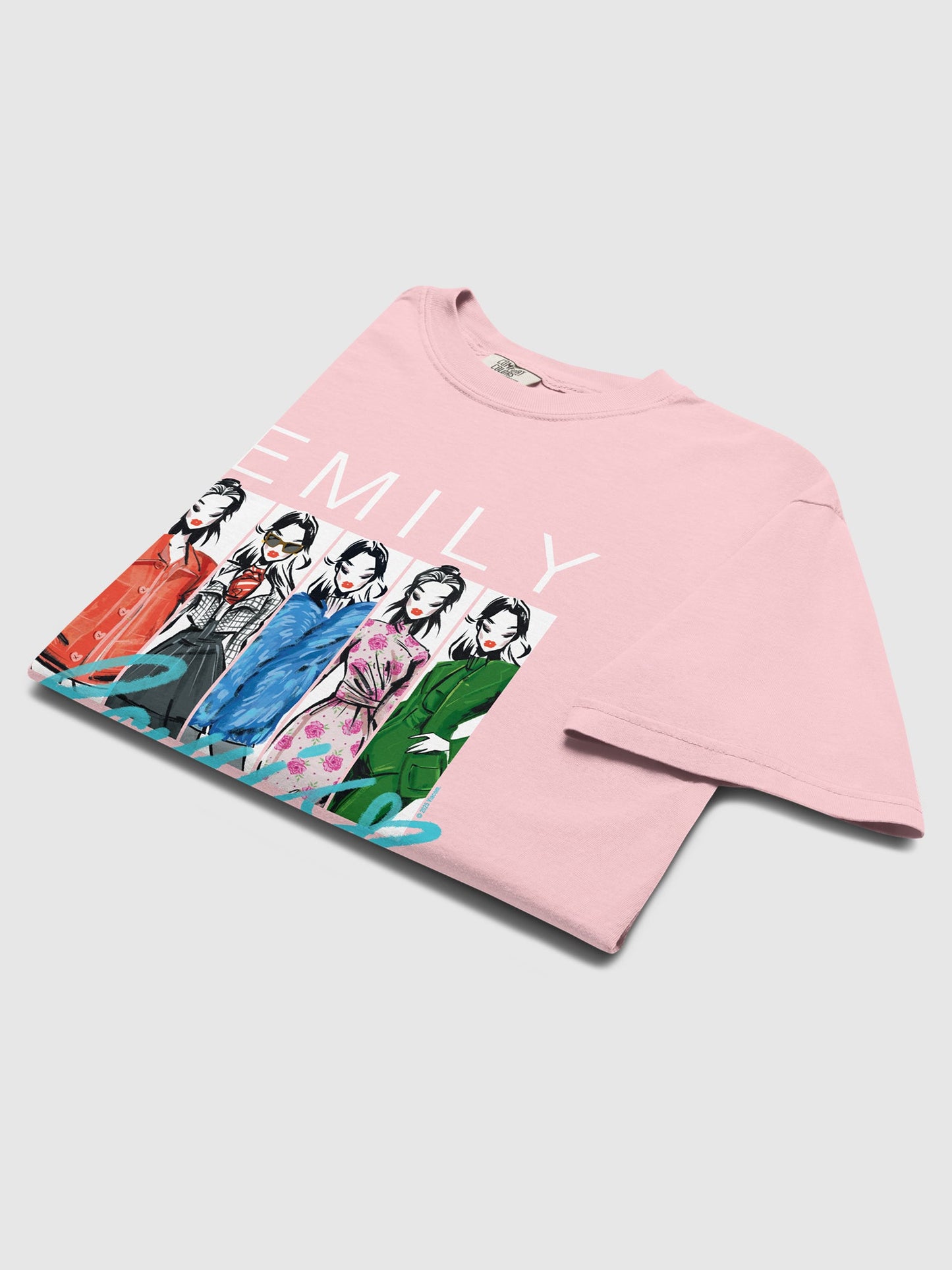 Emily in Paris Comfort Colors T-Shirt Fashion Sketches - Paramount Shop