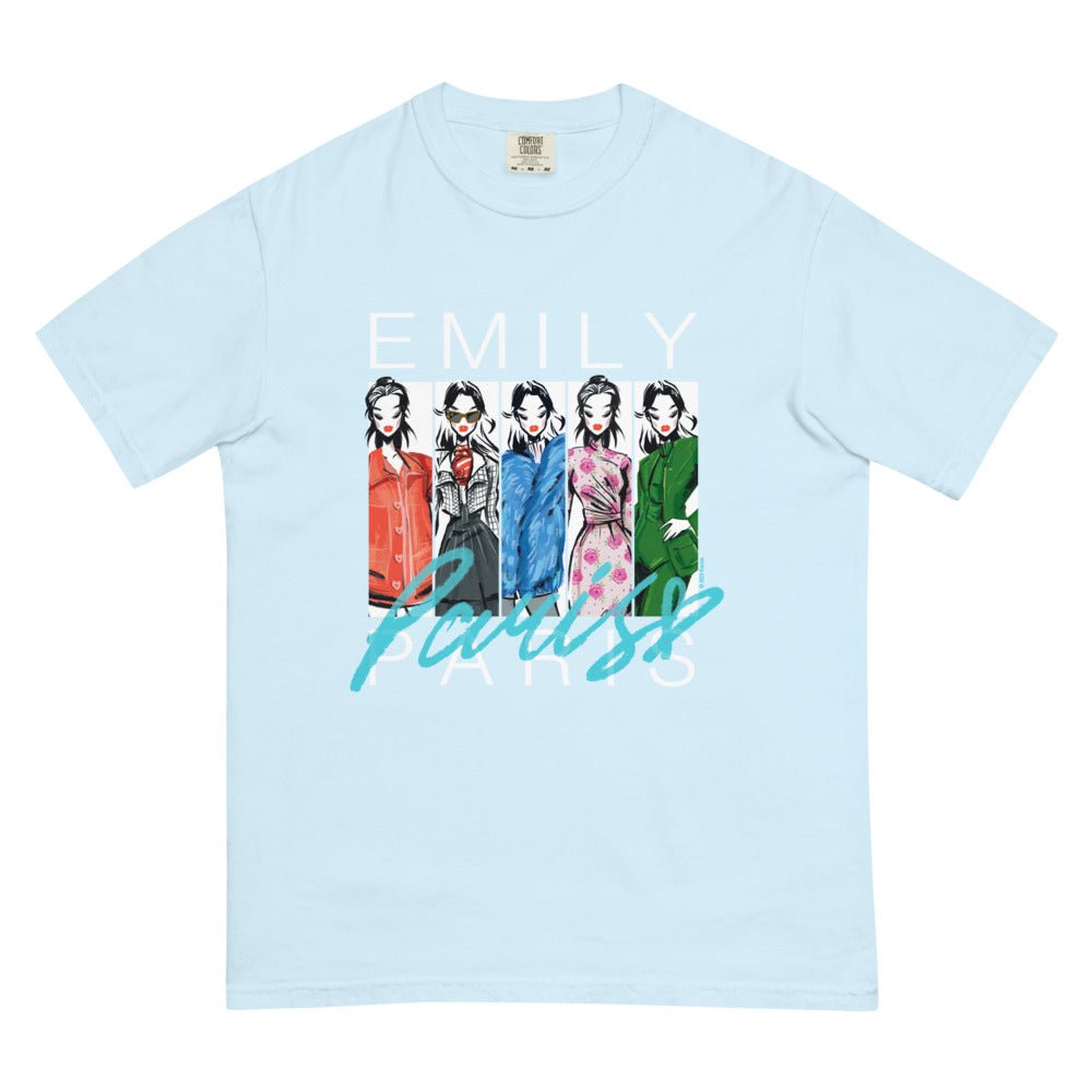 Emily in Paris Comfort Colors T-Shirt Fashion sketches - Paramount Shop