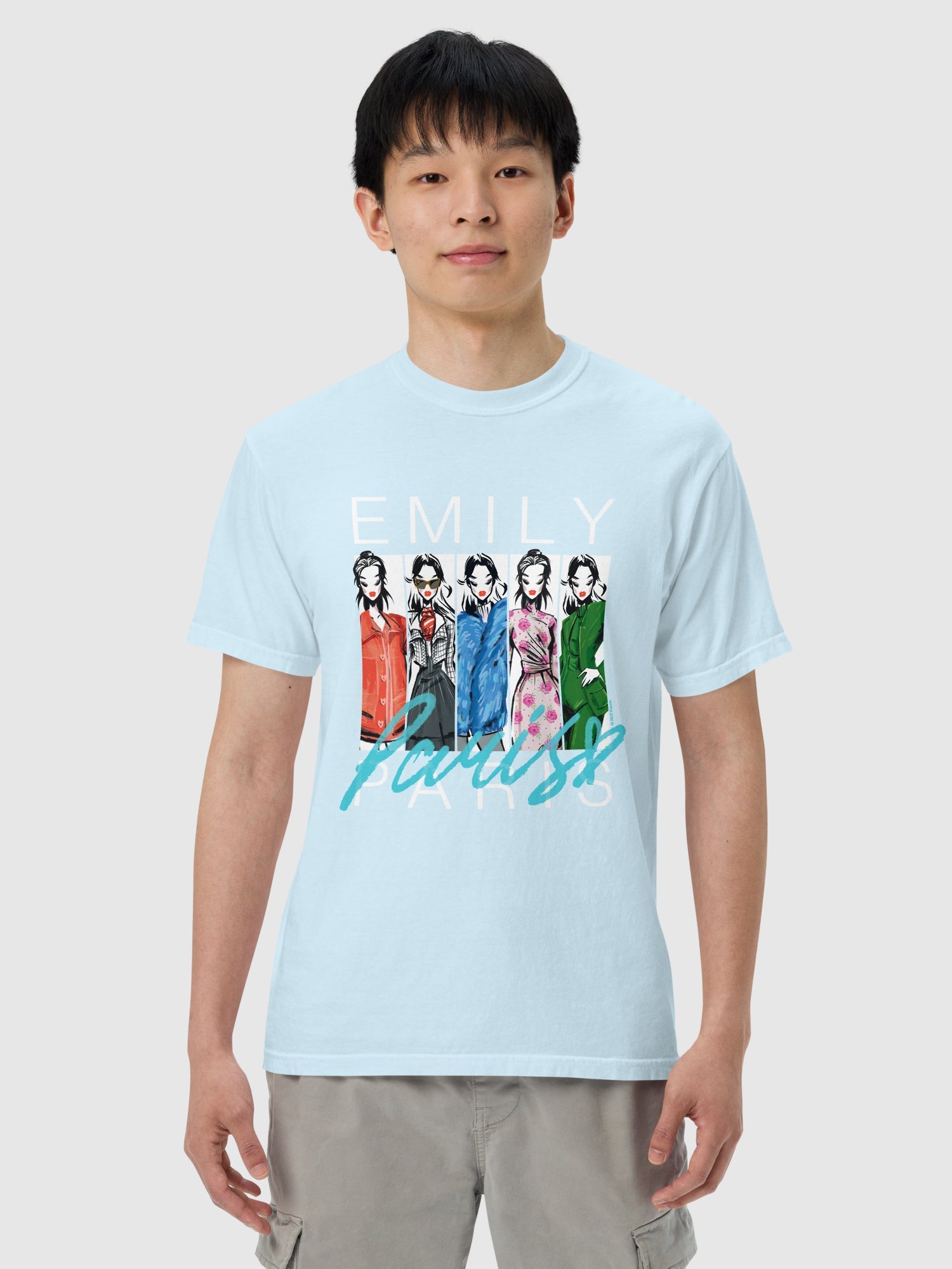 Emily in Paris Comfort Colors T-Shirt Fashion Sketches - Paramount Shop