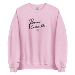 Emily in Paris Pierre Cadualt Embroidered Crewneck - Pink / SM