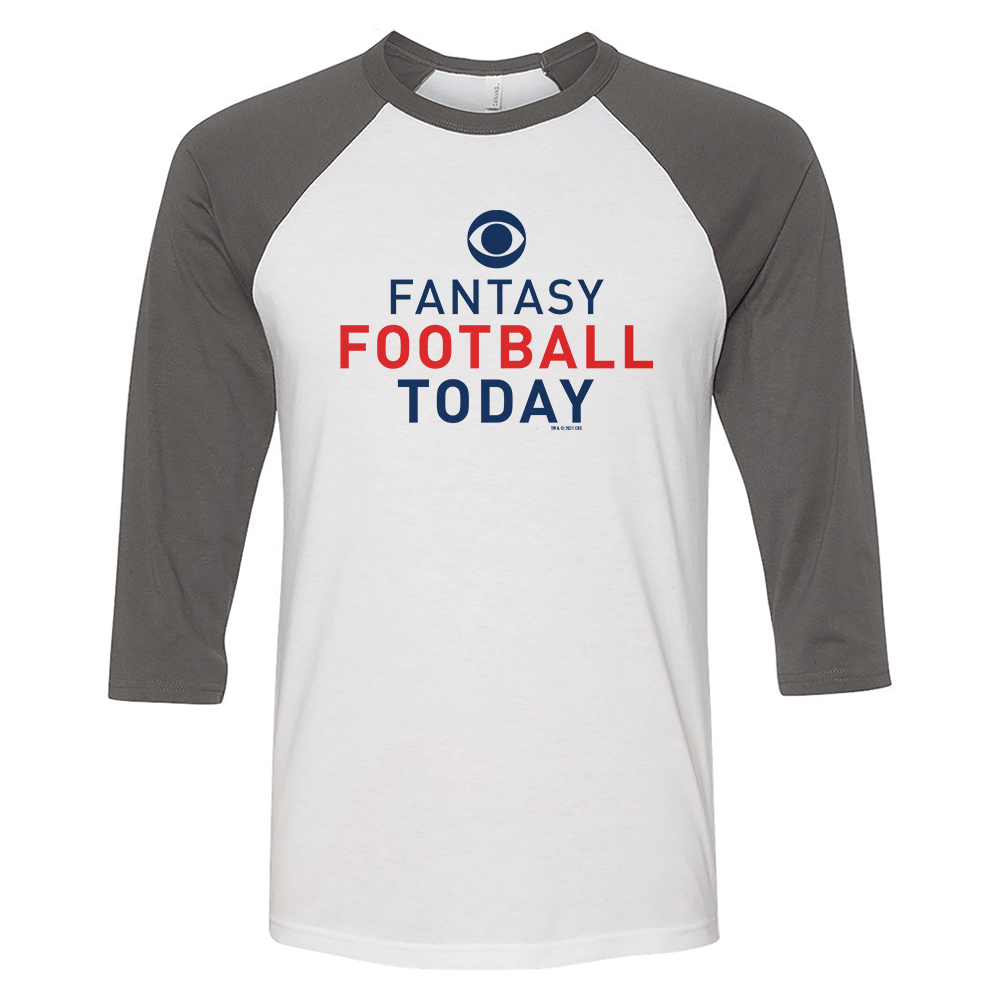 Fantasy Football Today Logo 3/4 Sleeve Baseball T - Shirt - Paramount Shop