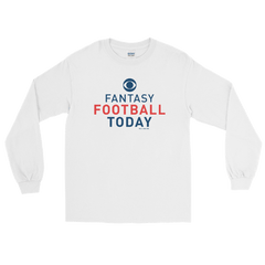 Fantasy Football Today Podcast Logo Adultos Camiseta de manga larga - Blanco / Sm