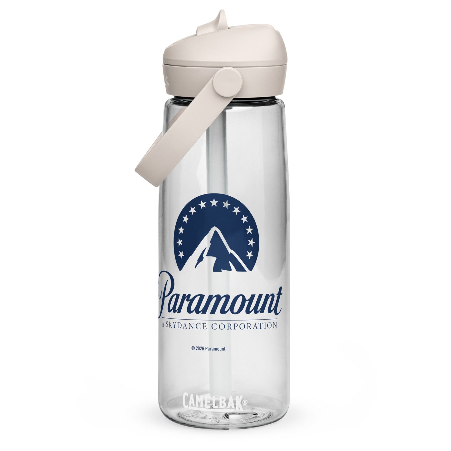 Paramount Logo CamelBak Water Bottle featuring the iconic mountain logo design.
