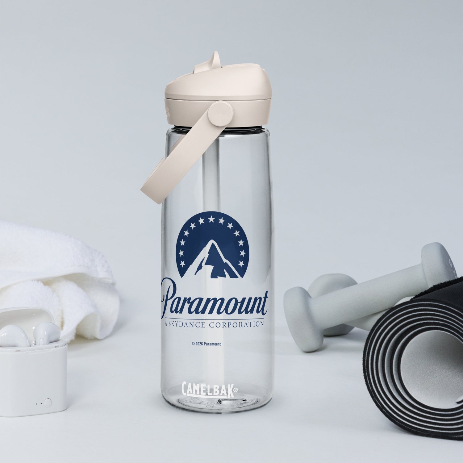 Full product view of the official Paramount x CamelBak licensed drinkware.