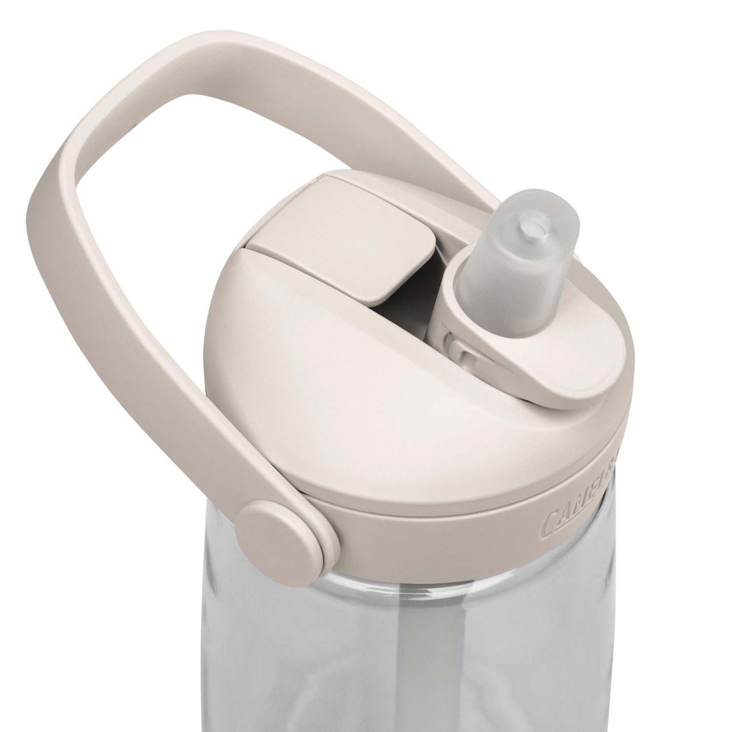Angled view of the sleek Paramount water bottle designed for daily use.