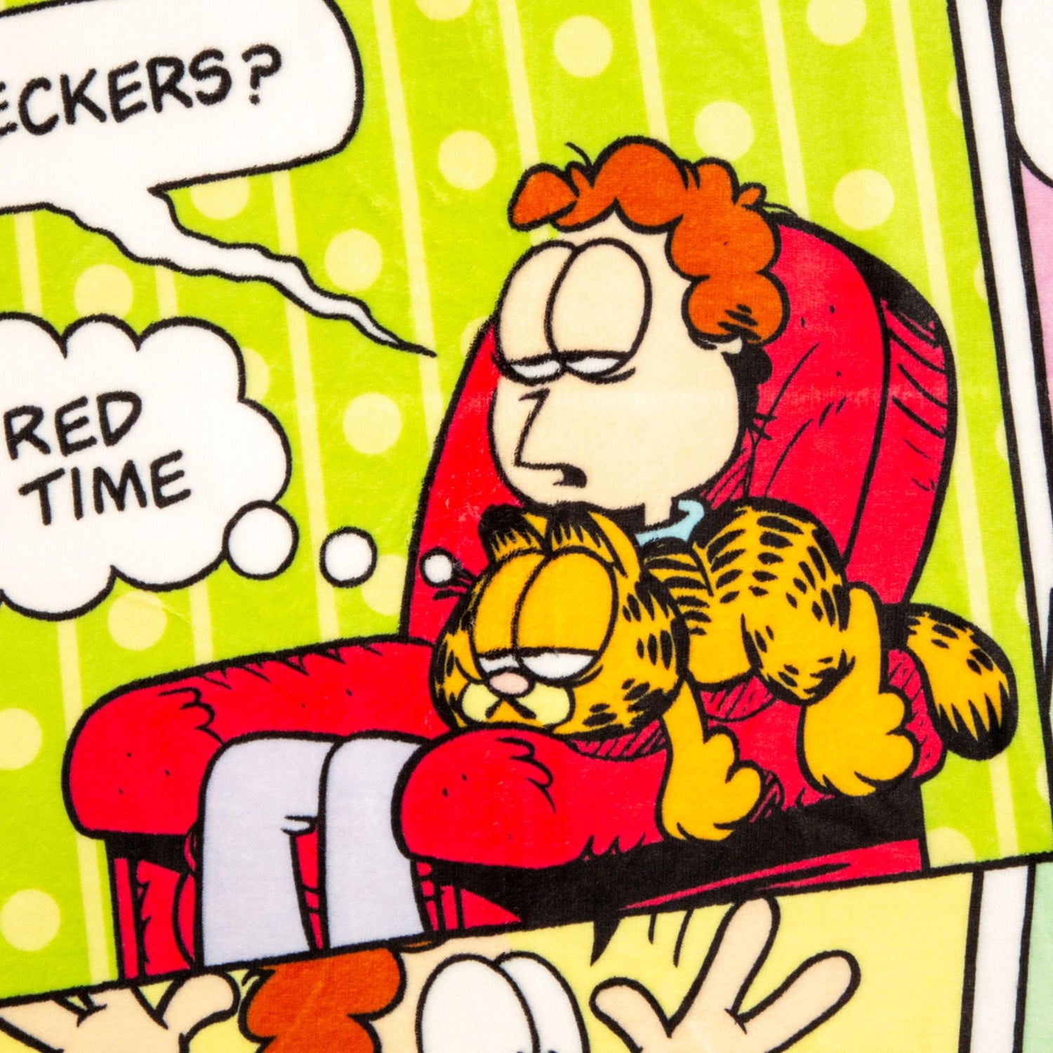 Garfield and Jon Comic Strip Panels Sherpa Throw Blanket - Paramount Shop