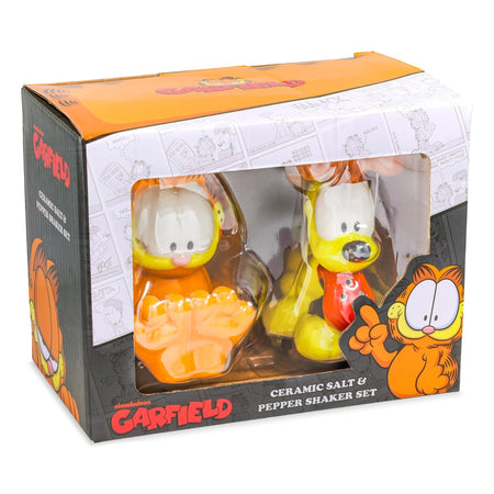 Garfield and Odie Character Ceramic Salt and Pepper Shaker Set - Paramount Shop