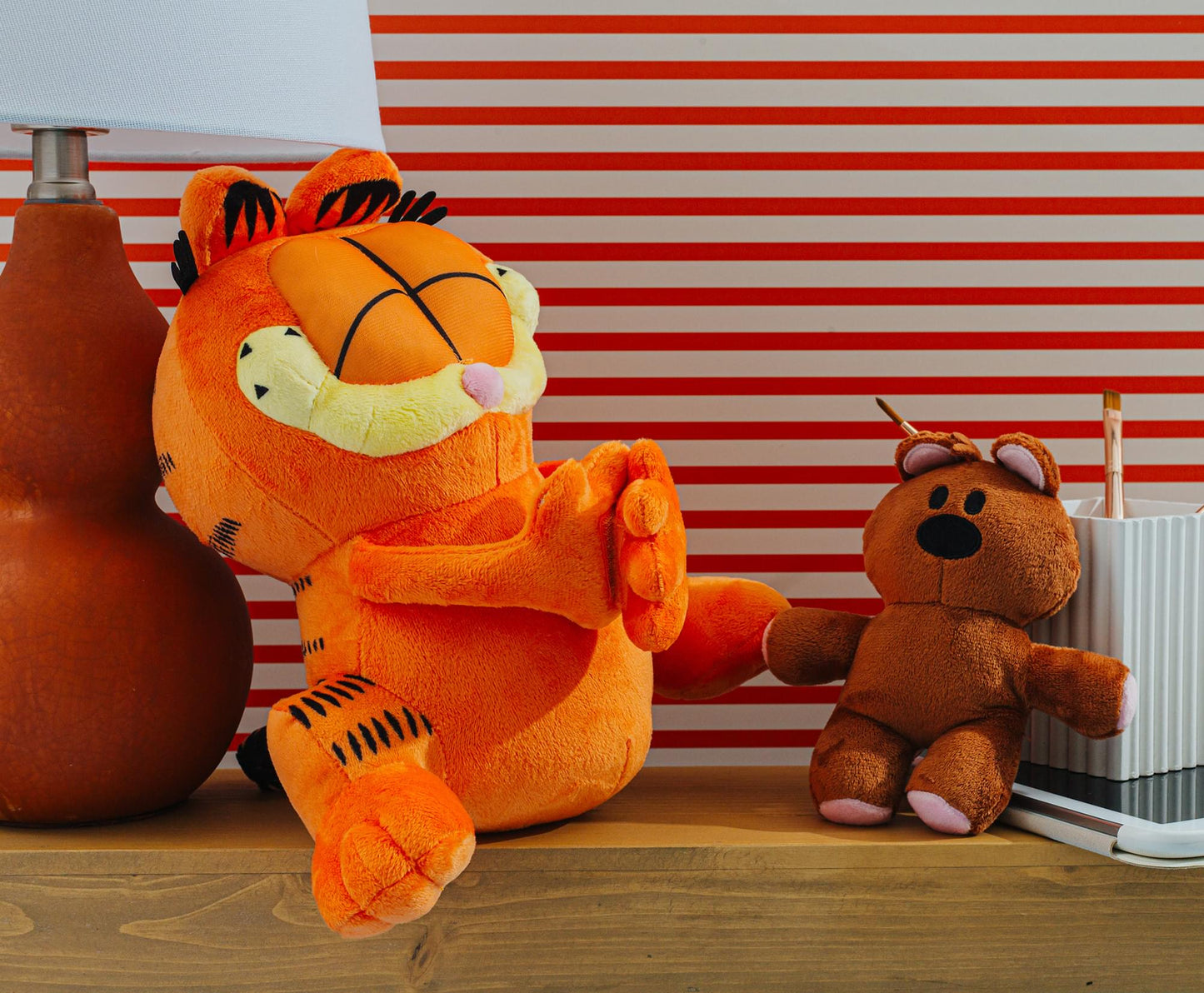 Garfield Holding Pooky 12-Inch Collector Plush Stuffed Animal - Paramount Shop