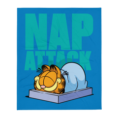 Garfield Nap Attack Fleece Blanket - White / 50 in x 60 in