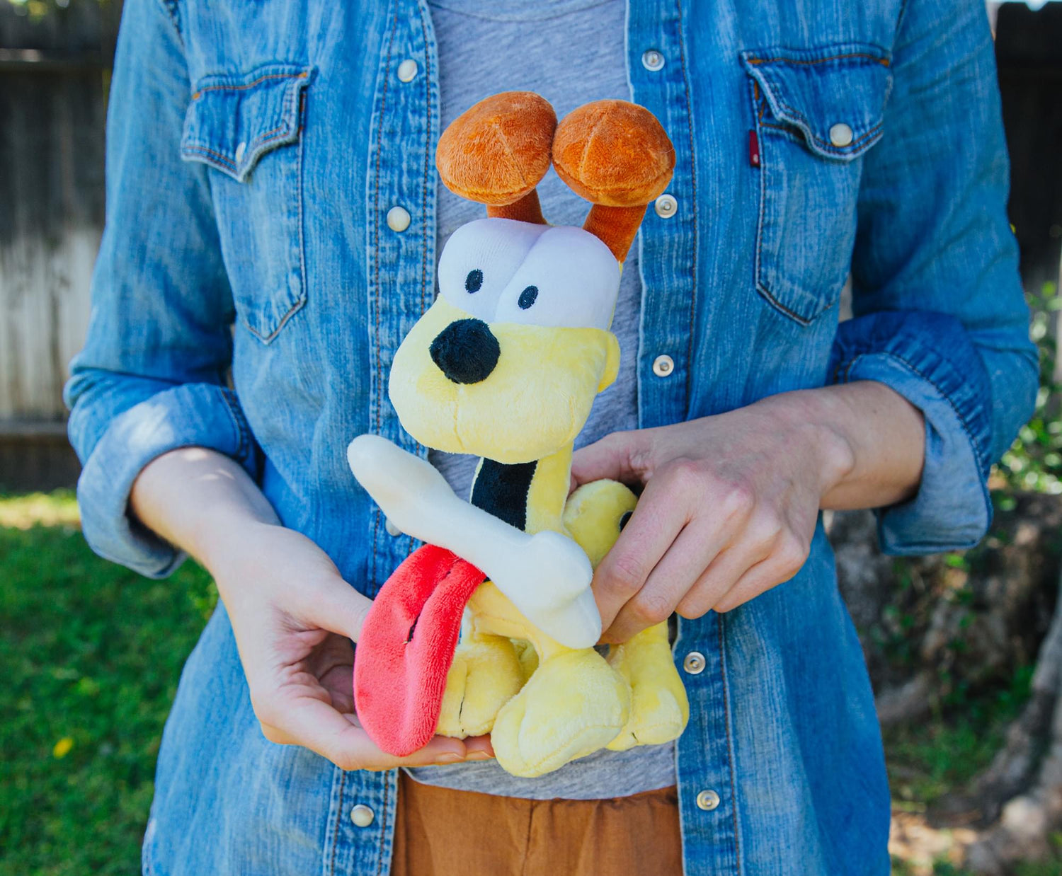 Garfield Odie with Dog Bone 12-Inch Collector Plush - Paramount Shop