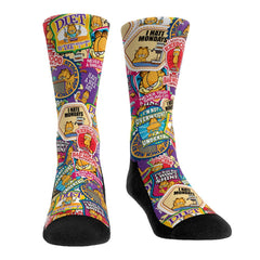 Garfield x Rock 'Em Socks Badges Character Graphic Crew Socks - L/XL (sz 9-13)