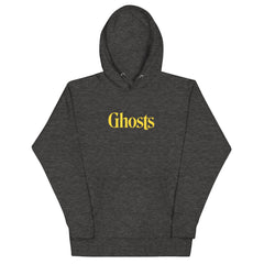 Ghosts Logo Unisex Premium Hoodie - Charcoal Heather / SM
