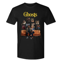 Ghosts Portraits Adult Unisex T-Shirt - Black / SM