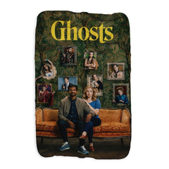 Ghosts Portraits Sherpa Blanket - 37 in x 57 in