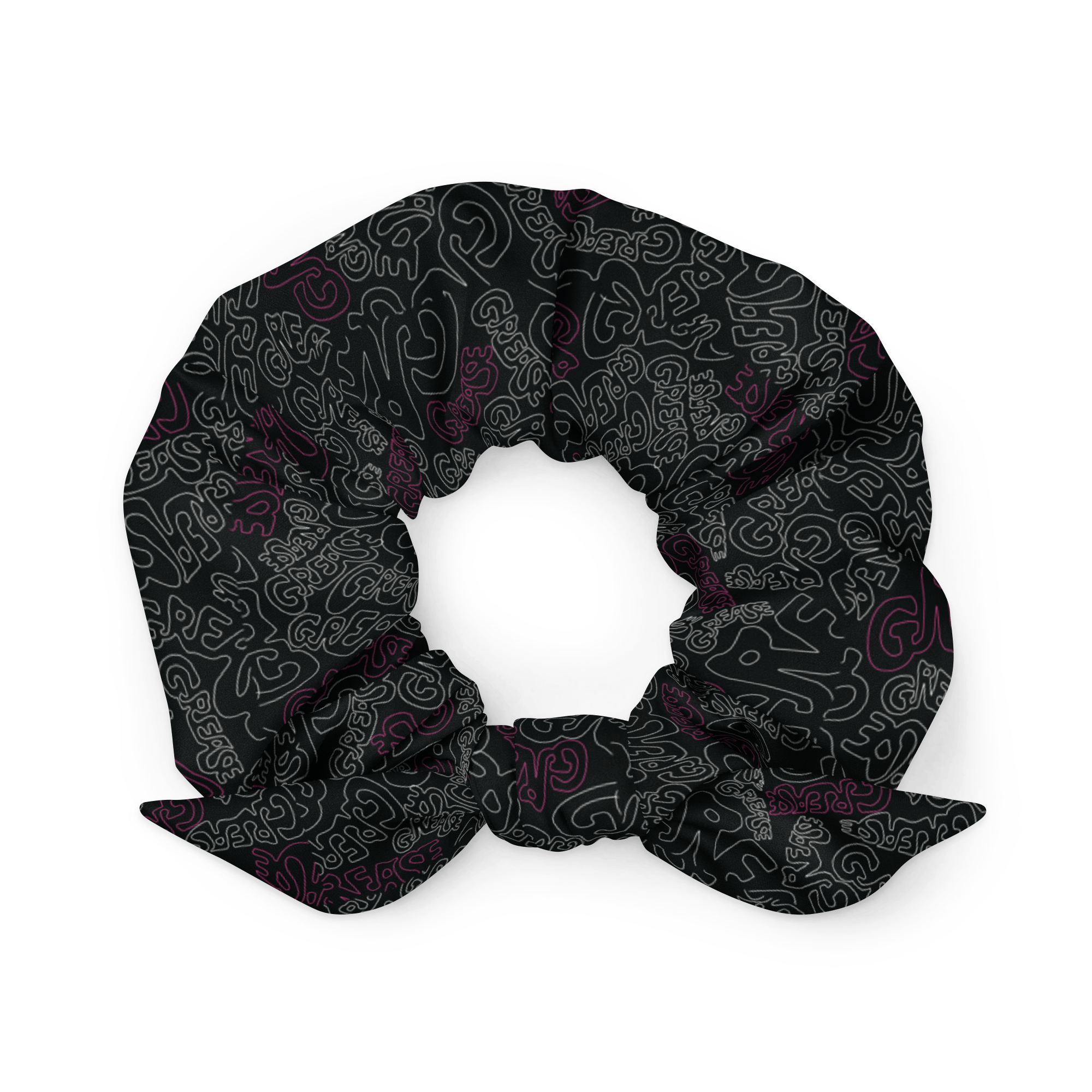 Grease Pattern Scrunchie
