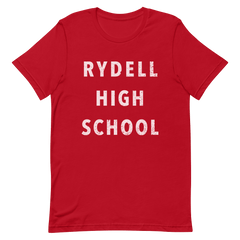 Grease Instituto Rydell Adultos Camiseta de manga corta - Rojo / Sm