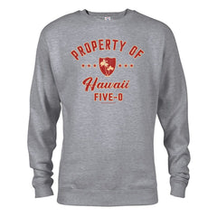 Hawaii Five-0 Sudadera con cuello redondo y forro polar Property of Hawaii - Brezo gris / Sm