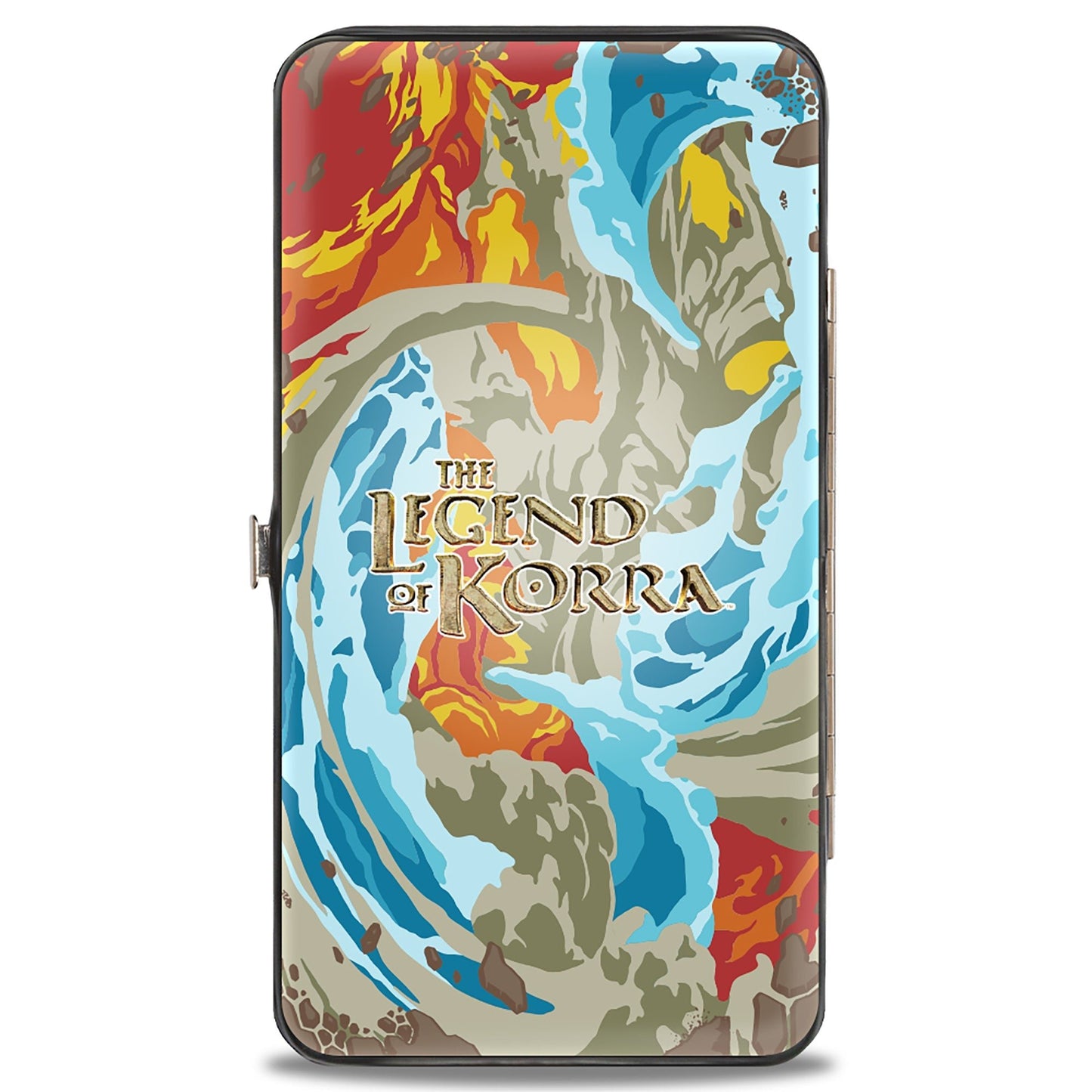 Hinged Wallet - The Legend of Korra Avatar Korra Elements Swirl Pose and Title Logo - Paramount Shop