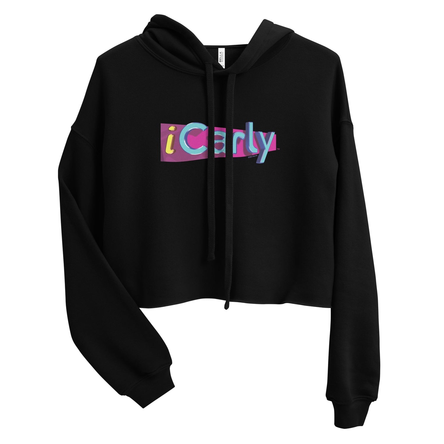 iCarly Logo Women's Fleece Crop Hooded Sweatshirt - Paramount Shop