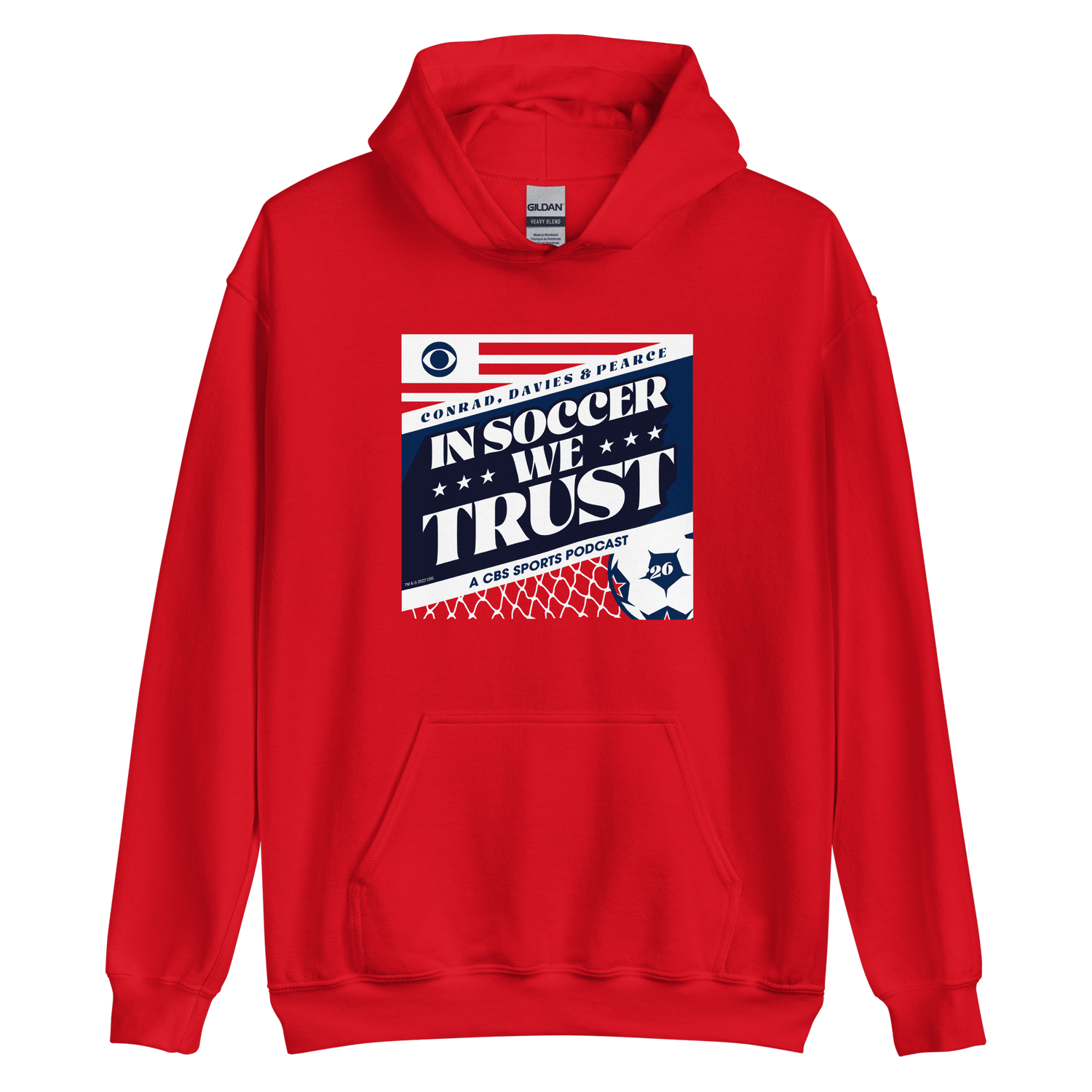 In Soccer We Trust Podcast Key Art Hooded Sweatshirt - Paramount Shop