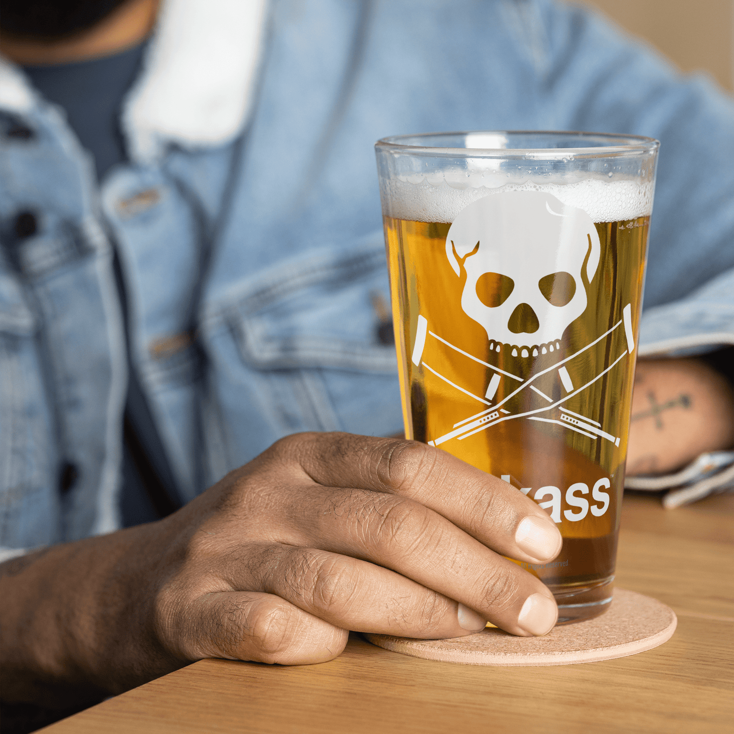 jackass Pint Glass Logo - Paramount Shop
