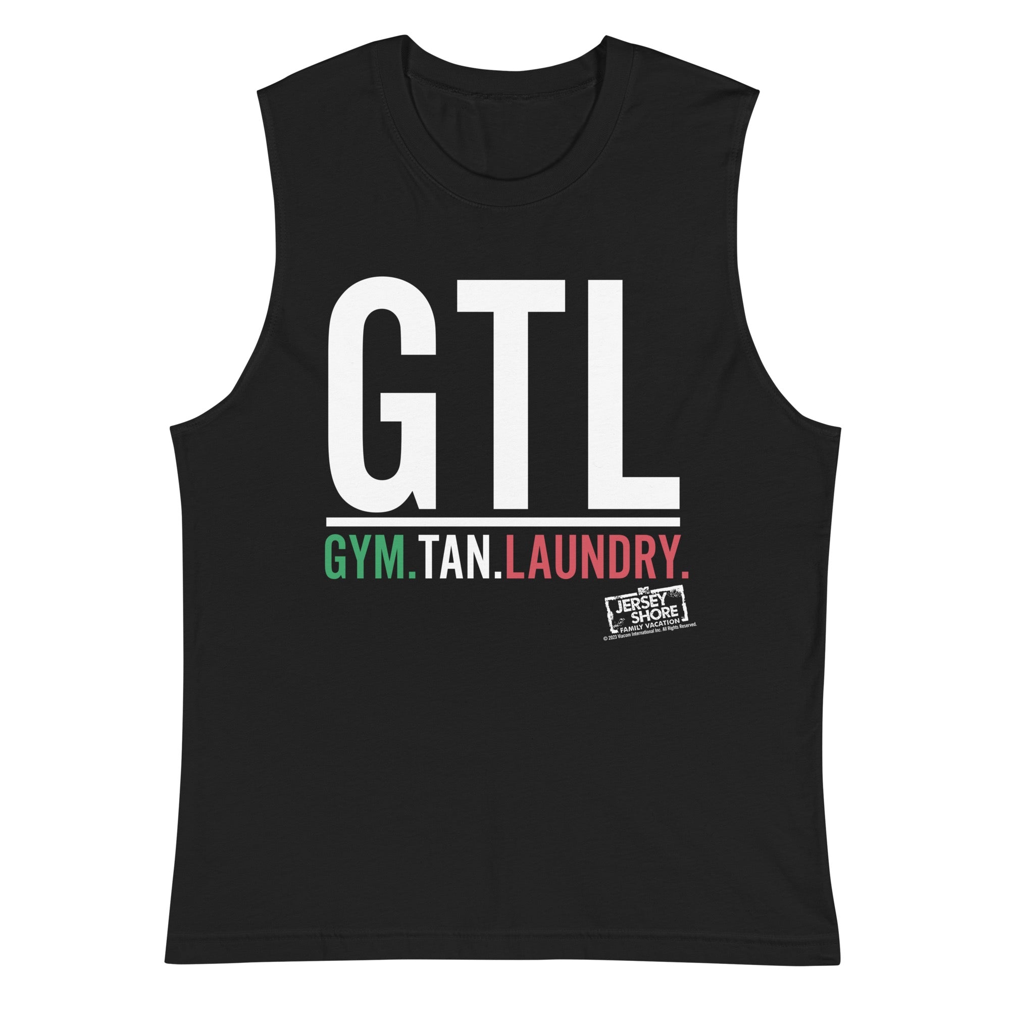Jersey Shore Family Vacation Gym. Tan. Laundry. Muscle Tank Top ...
