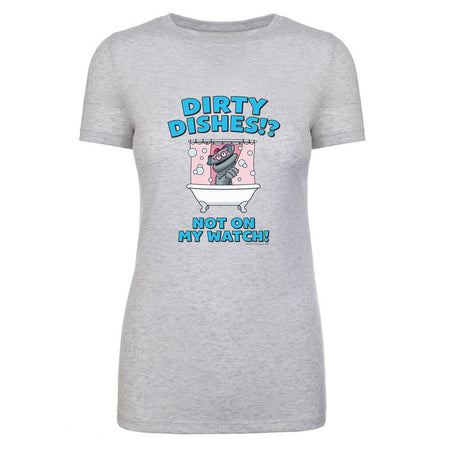 Kidding Dirty Dishes Women's Tri - Blend Short Sleeve T - Shirt - Paramount Shop