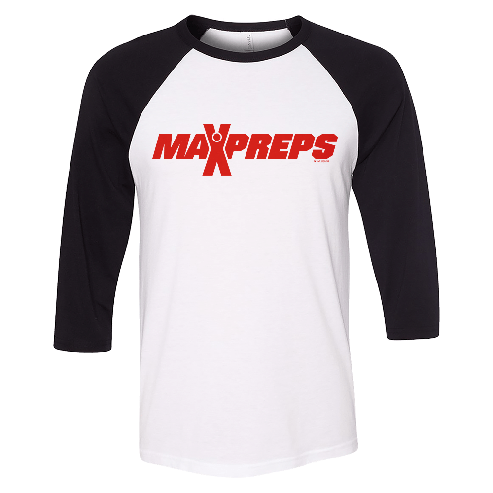 Max Preps Logo 3/4 Sleeve Baseball T - Shirt - Paramount Shop