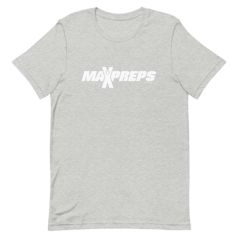 MaxPreps Logo White Adult Short Sleeve T - Shirt - Paramount Shop