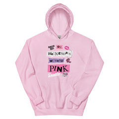 Mean Girls Mittwochs tragen wir einen rosa Hoodie - Hellrosa / Sm