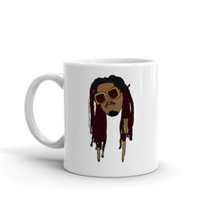 Miracles Across 125th Street Murda Count Harlem Gesicht Weiß Tasse - Weiß / 11 Unzen
