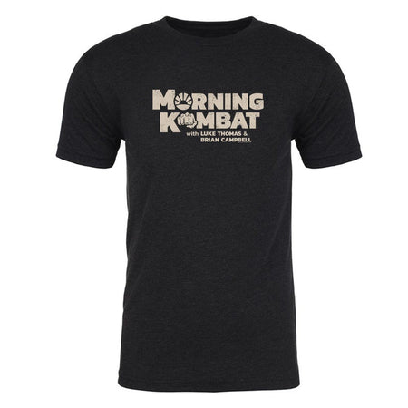 Morning Kombat Logo with Names Men's Tri - Blend T - Shirt - Paramount Shop