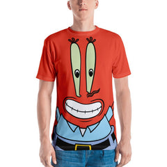 Camiseta manga corta Mr. Krabs Big Face - Blanco / XS