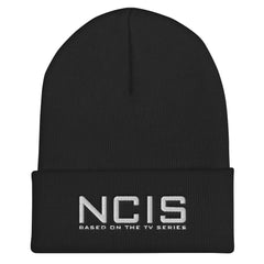 NCIS Logo Bestickte Beanie - Schwarz