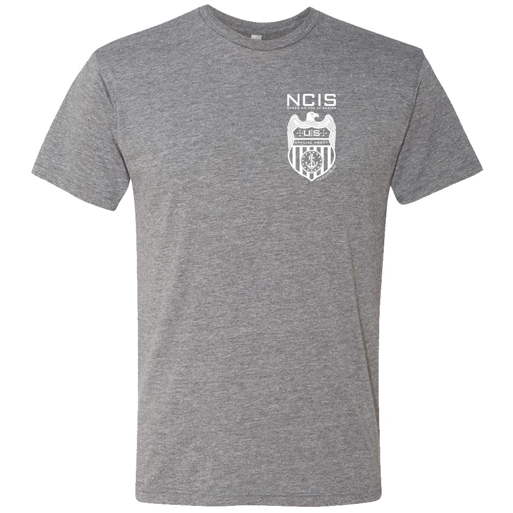 NCIS Special Agent Badge Men's Tri - Blend Short Sleeve T - Shirt - Paramount Shop