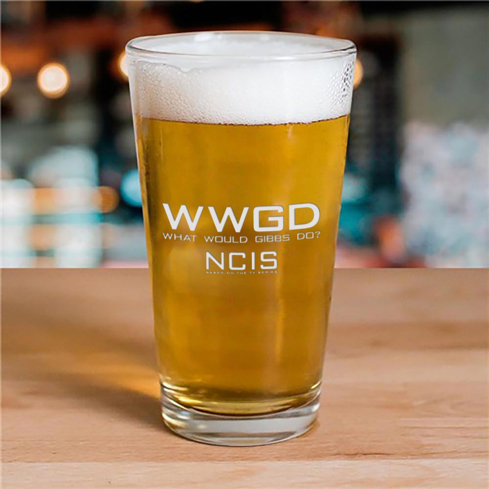 NCIS WWGD Laser Engraved Pint Glass - Paramount Shop