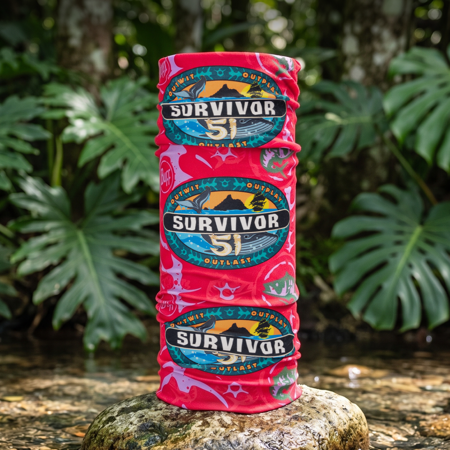 Official Survivor Season 51 Magenta Dina Tribe BUFF® Headwear - Paramount Shop