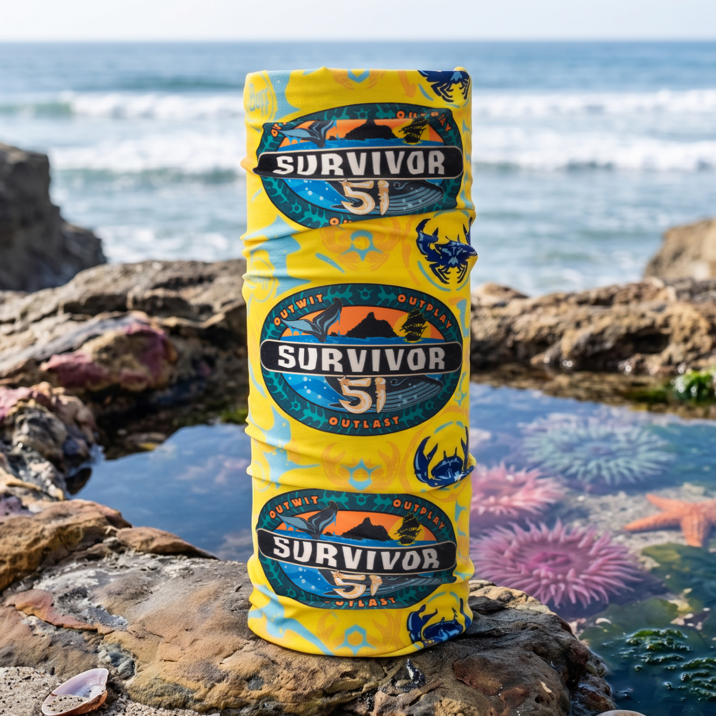 Official Survivor Season 51 Yellow Toka Tribe BUFF® Headwear - Paramount Shop