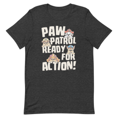 PAW Patrol Listo para Acción Adultos Camiseta de manga corta - Brezo gris oscuro / Sm