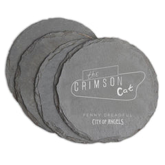Penny Dreadful l: City of Angels Crimson Cat Slate Coasters - Set of 4 - Slate