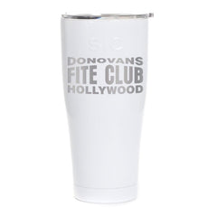 Ray Donovan Donovan's Fite Club Laser Engraved SIC Tumbler - Gloss White / 30 oz