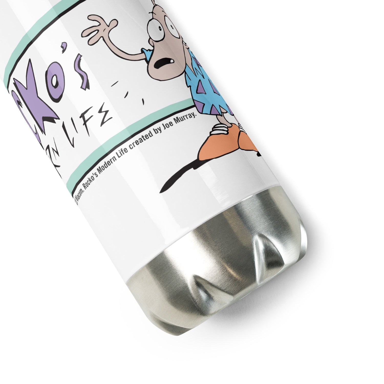 Rocko's Modern Life Logo 17oz Stainless Steel Water Bottle - Paramount Shop