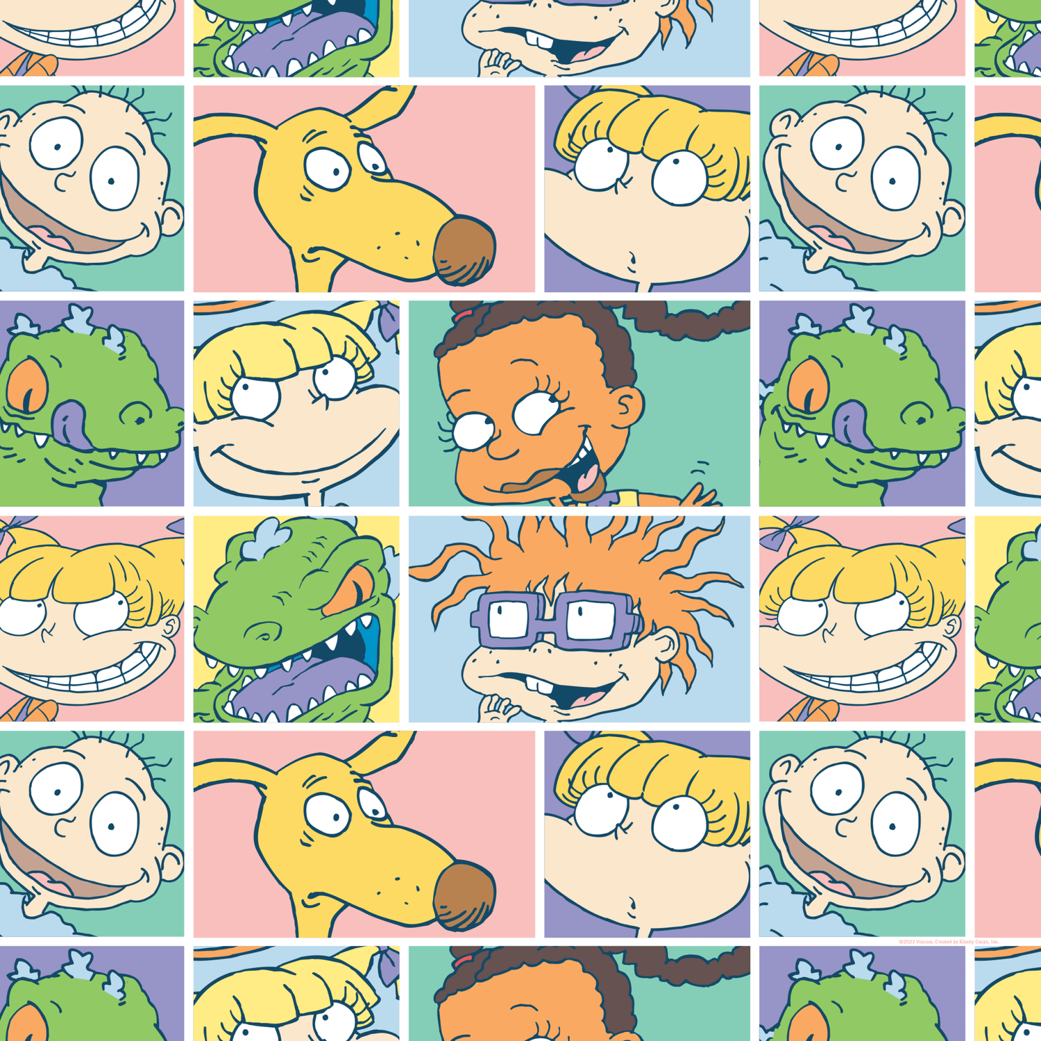 Rugrats Cast Grey Sherpa Blanket - Paramount Shop