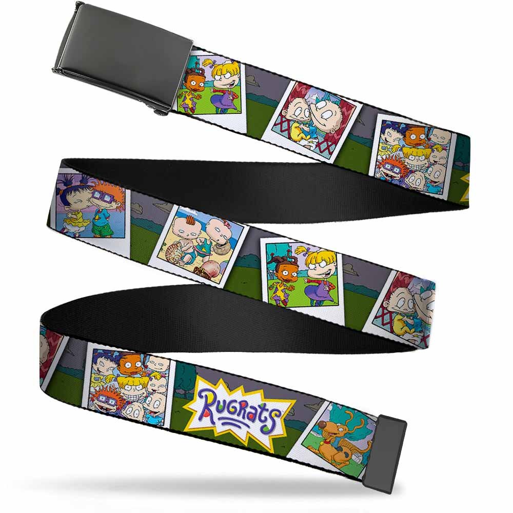 Rugrats Character Snapshots Black Buckle Webbing Belt - Paramount Shop