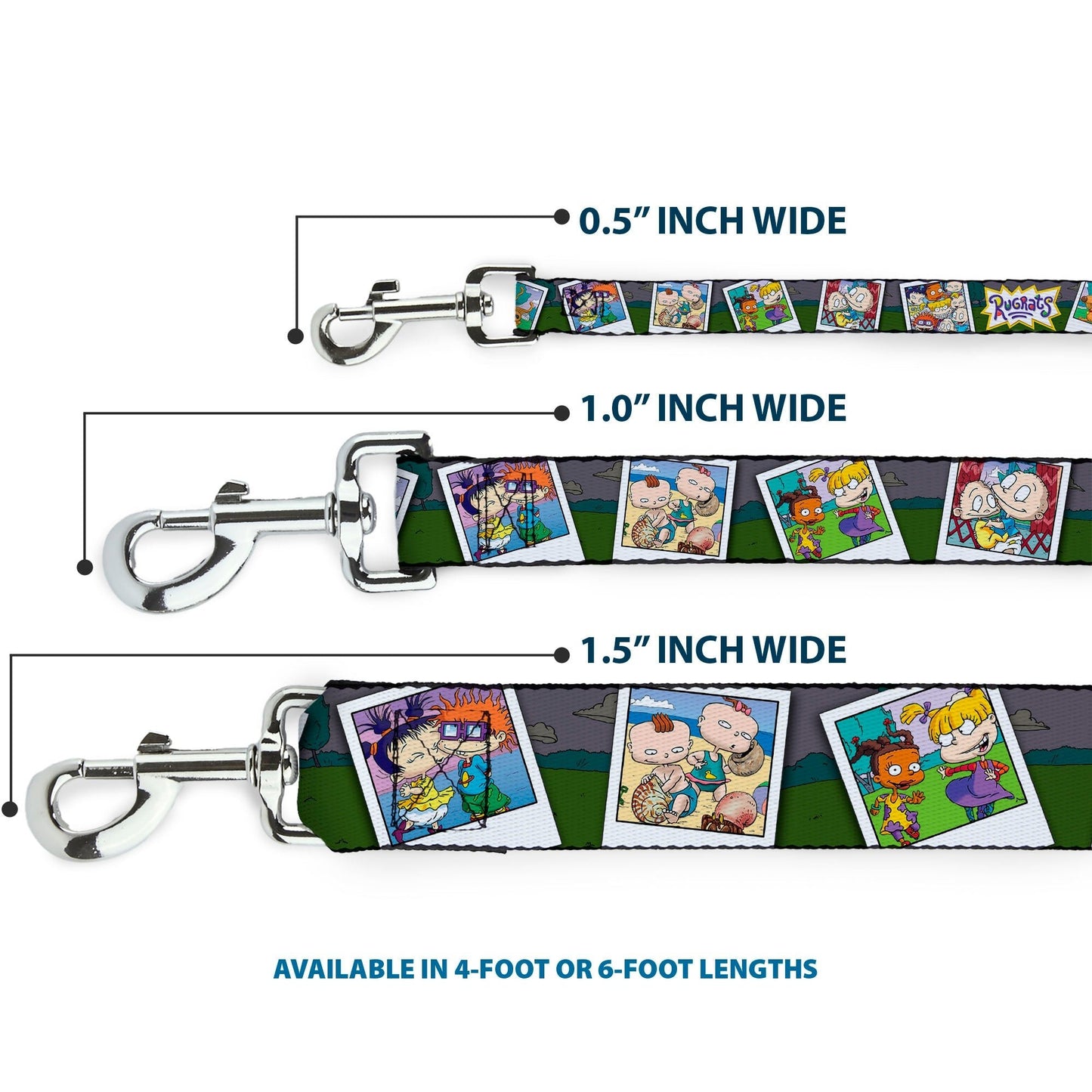 Rugrats Character Snapshots Durable Standard Pet Leash - Paramount Shop